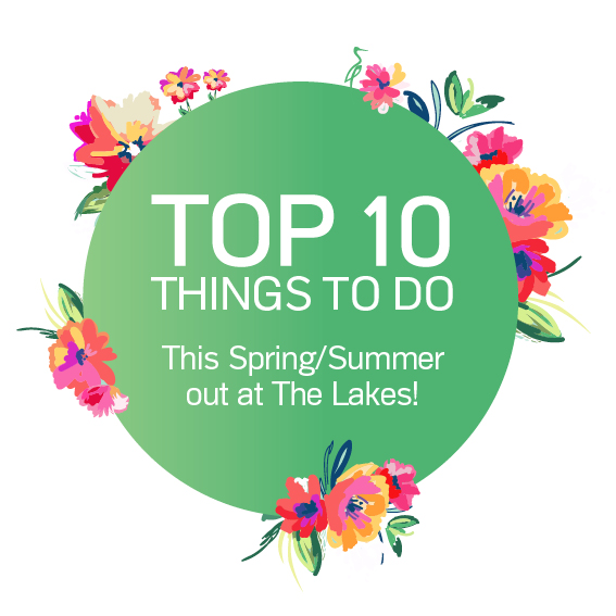 Top 10 things to do at The Lakes this summer